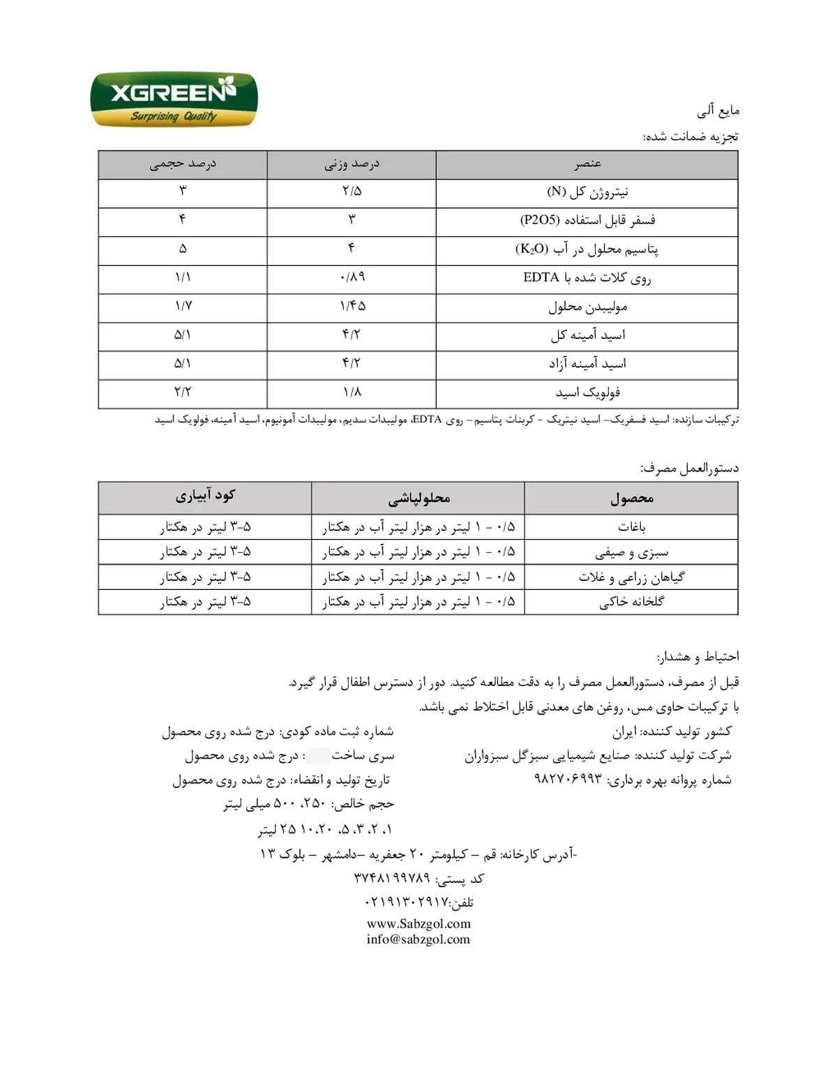 آلی مایع کسگرین