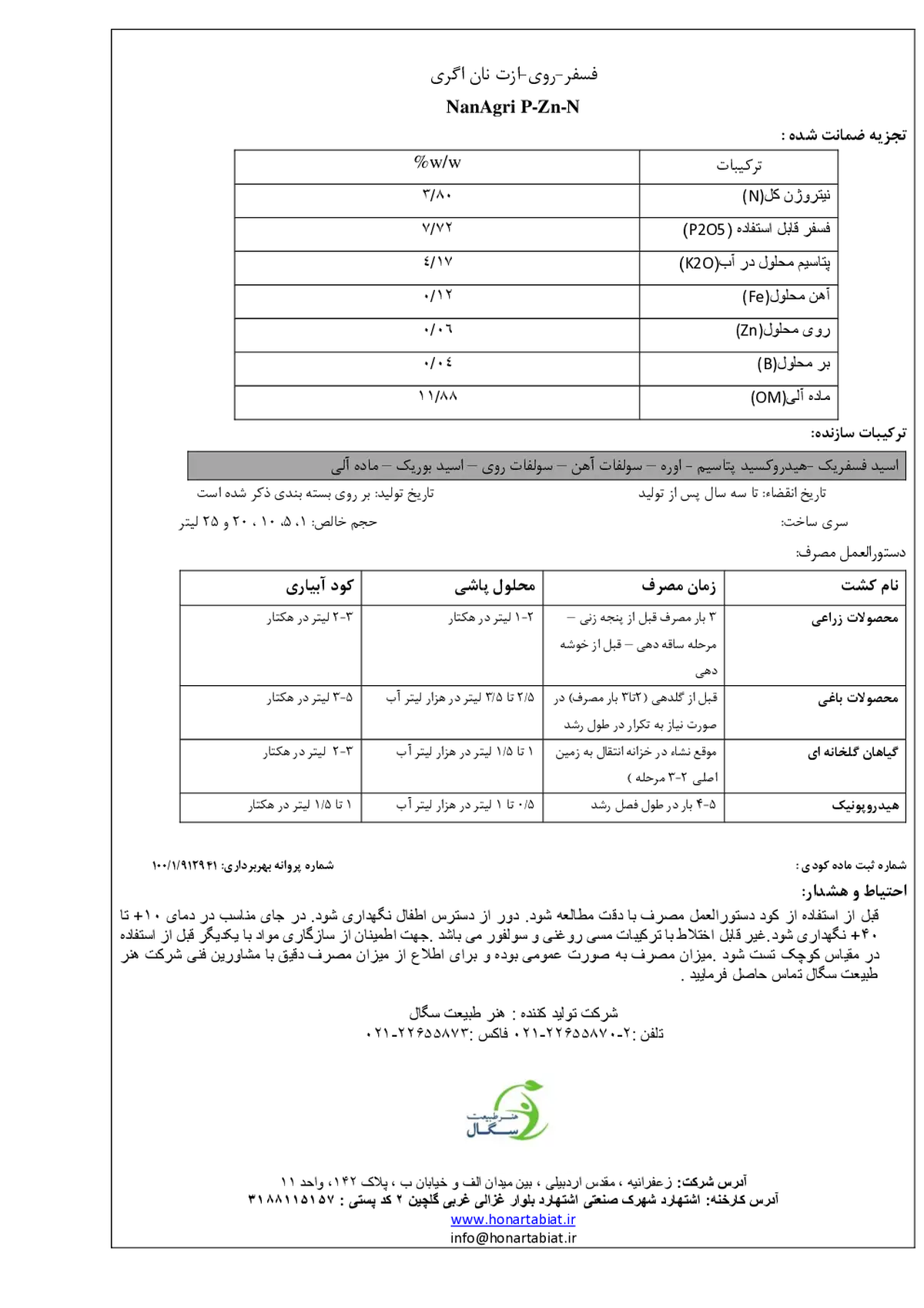 آلی مایع نان اگری