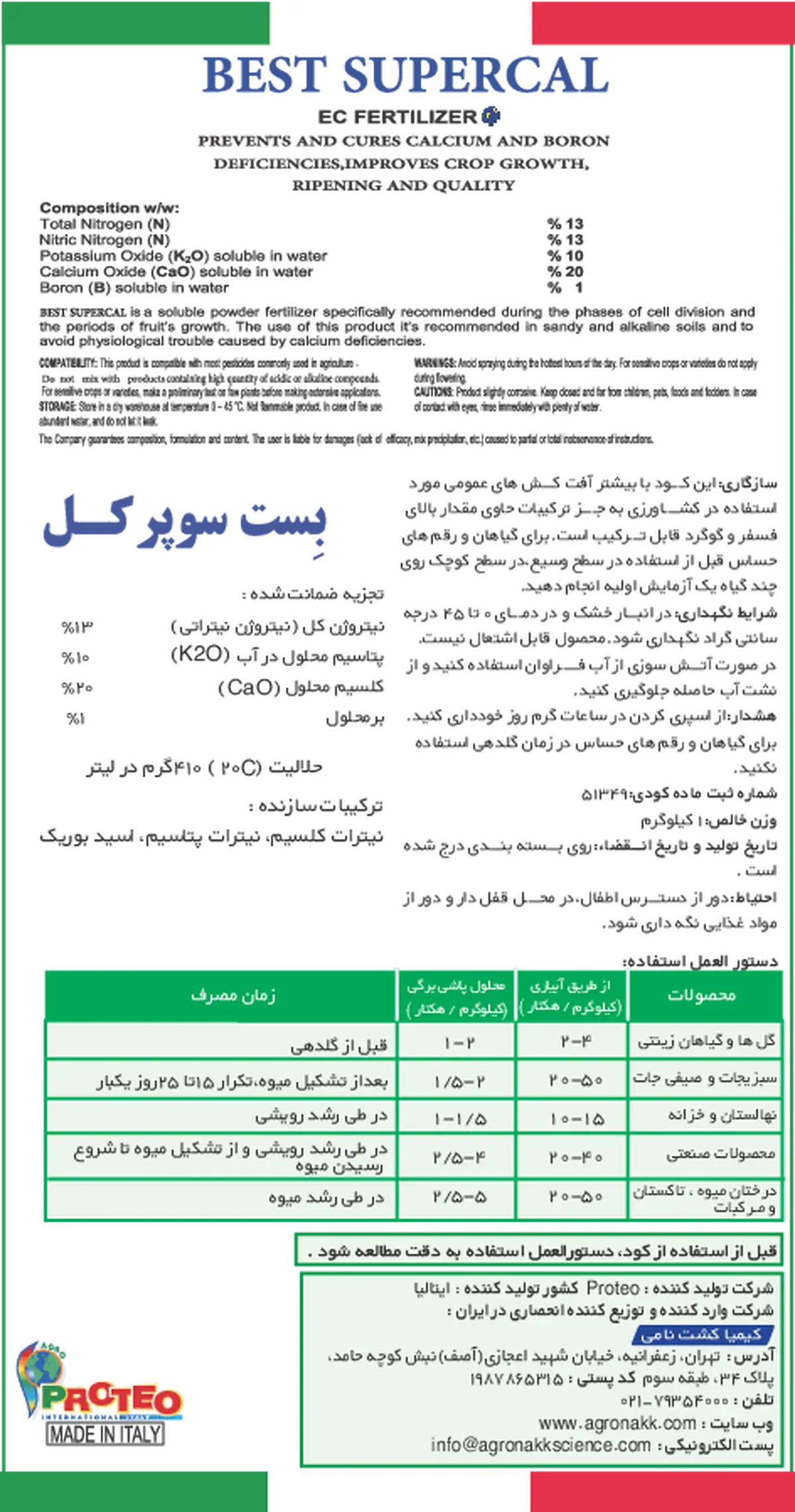 کود جامد بست سوپرکال