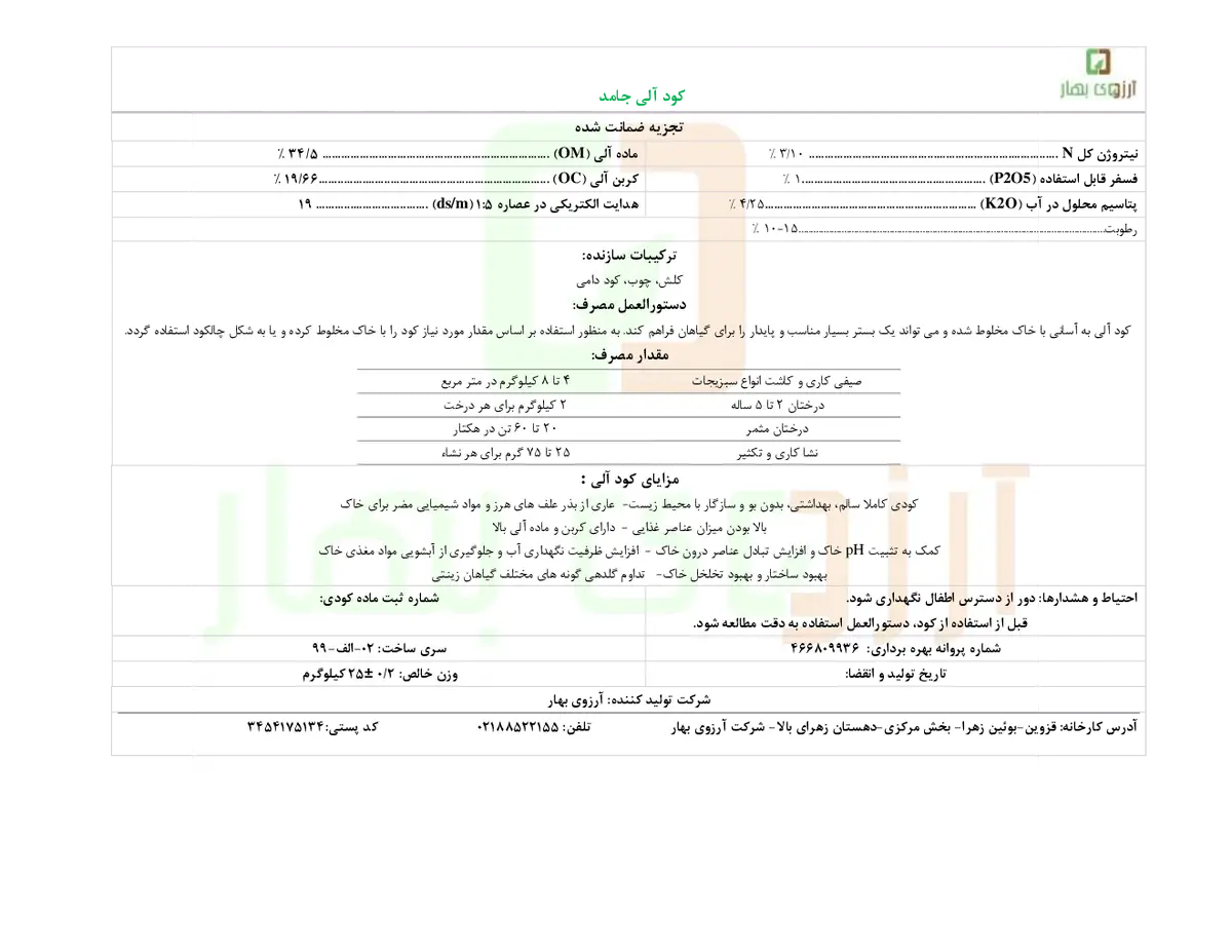 آلی جامد آرزوی بهار