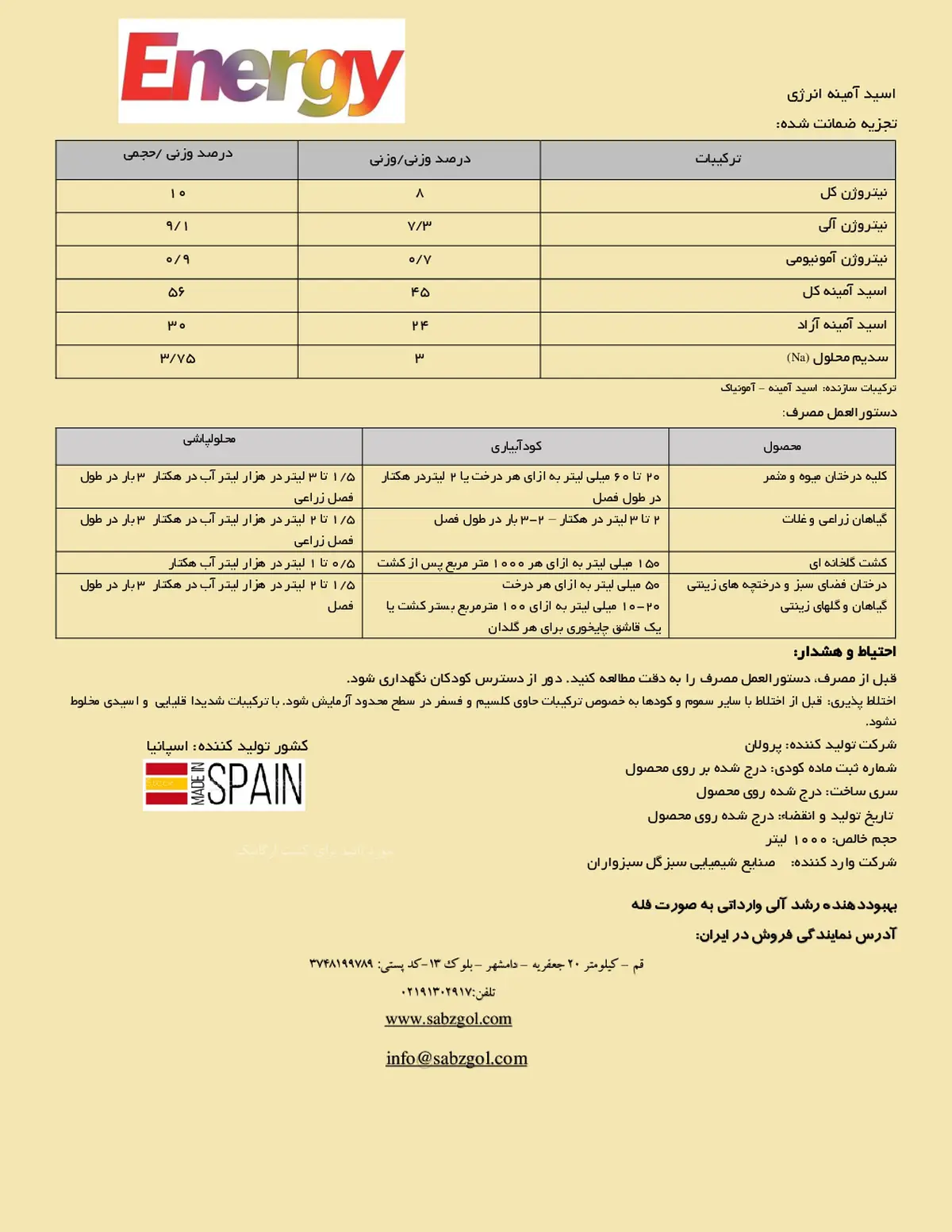 آلی مایع انرگی