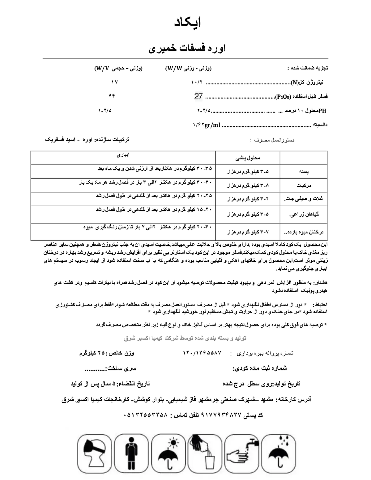 اوره فسفات خمیری اکاد